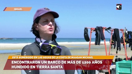 Encontraron un barco de más de 1200 años hundido en Tierra Santa