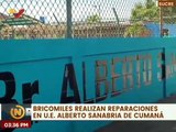 Sucre I Bricomiles realizan trabajo de recuperacion en la U.E Alberto Sanabria de Cumaná