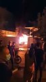 İran'ın en büyük ikinci şehri olan Meşhed'de vatanşlar şeriat rejiminin polis karakolunu ateşe verdi
