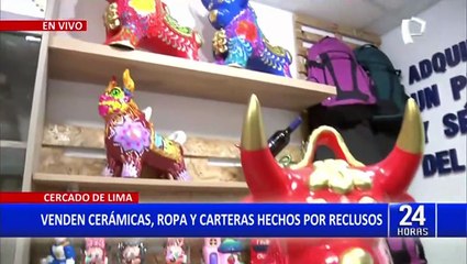 Cercado de Lima: Presentan tienda de artesanías realizadas por reclusos