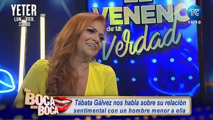 Tábata Gálvez habla sobre su relación con un hombre menor a ella