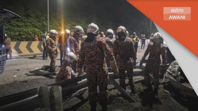 Kemalangan | Pemandu maut, tercampak dari treler berhampiran Terowong Menora