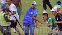 Chaos at Colombian Match as 1,400 Fans invade the Pitch and ATTACK Players and Coaching Staff