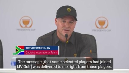 Disappointed Immelman 'respects' LIV Golfers