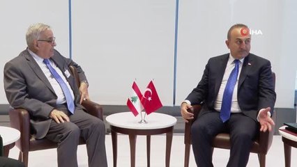 Dışişleri Bakanı Çavuşoğlu, Lübnan Dışişleri Bakanı Habib ile görüştü
