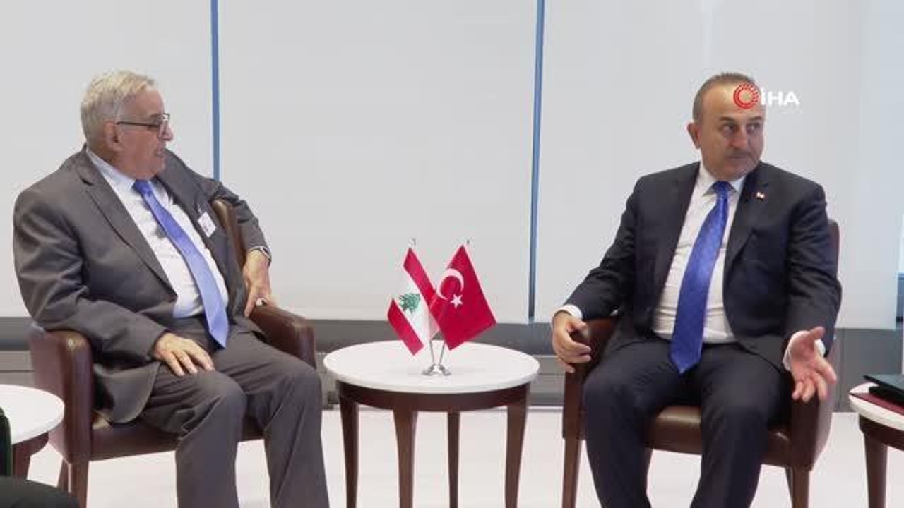Dışişleri Bakanı Çavuşoğlu, Lübnan Dışişleri Bakanı Habib ile görüştü