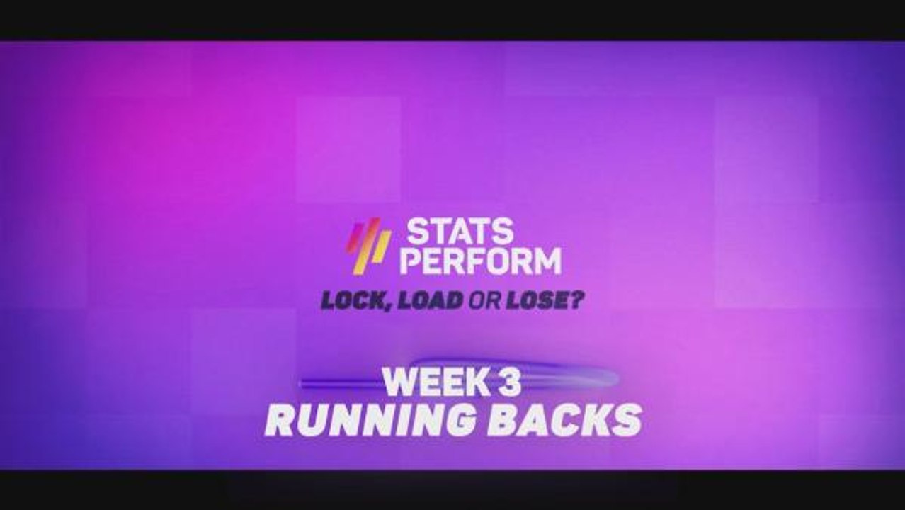 Lock, Load or Lose? Week 3 Running Backs