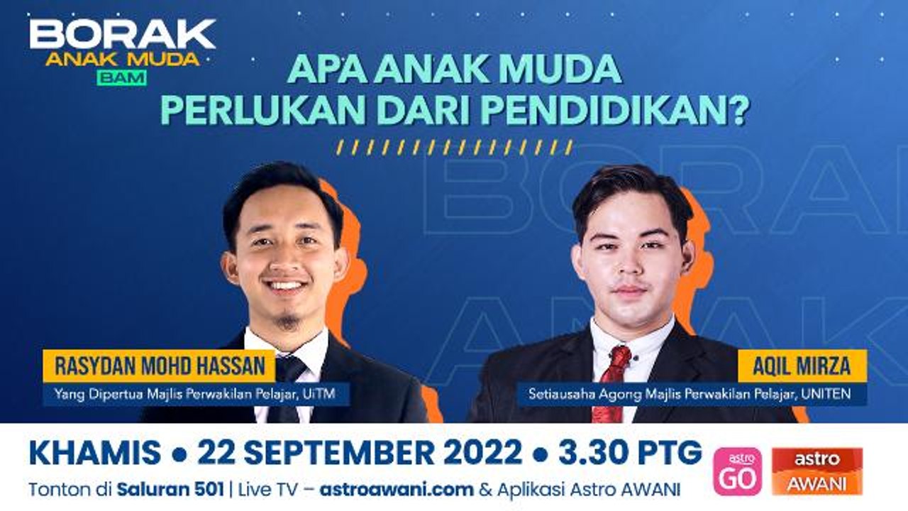 Borak Anak Muda: Apa anak muda perlukan dari pendidikan?