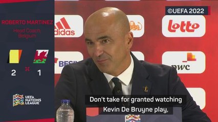 'Don't take Kevin De Bruyne for granted' - Martinez