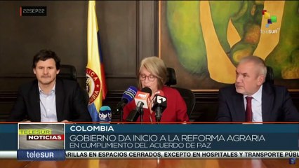 Gobierno colombiano inició proceso de reforma agraria