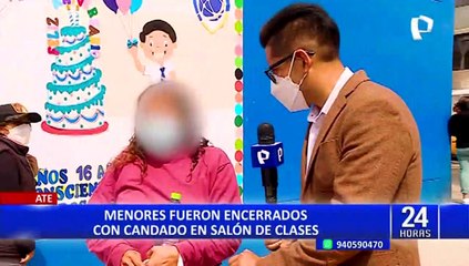 Ate: denuncian que dejaron a escolares encerrados con candado en colegio