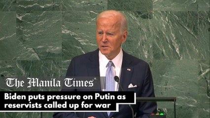 Biden puts pressure on Putin as reservists called up for war