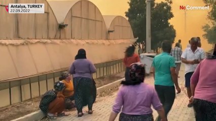 بدون تعليق: حريق ضخم يندلع مجددا في غابة بالقرب من منطقة كاش التركية