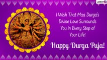 Happy Durga Puja 2022 Messages and Greetings To Share on Durgotsava To Seek Maa Durga’s Blessings