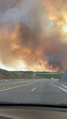 Driving Through a Forest Fire on the Highway