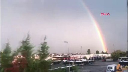 İstanbul'da çifte gökkuşağı