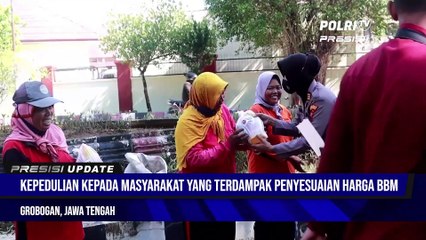 PRESISI UPDATE 14.00 WIB : Polres Grobogan Bagikan Nasi Kotak Kepada Masyarakat