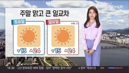 [날씨] 주말 내내 쾌청, 나들이 무난…일교차 유의