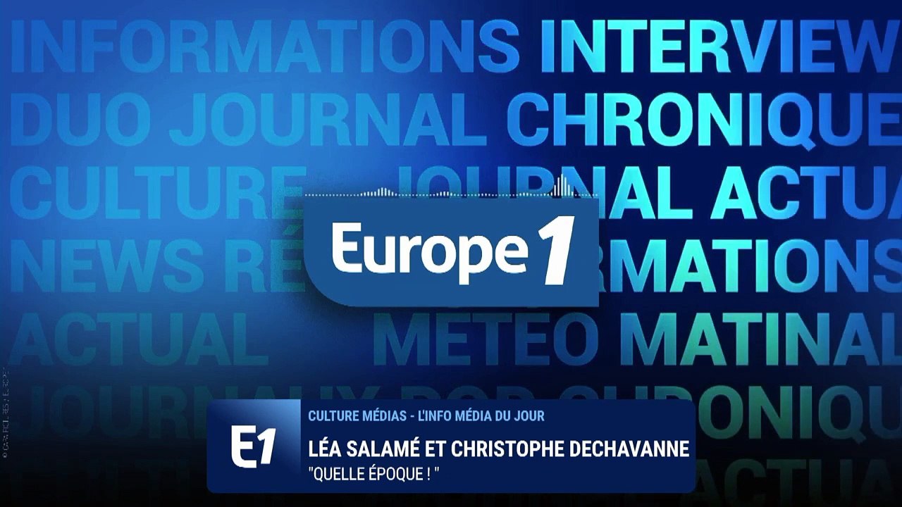 «Quelle époque !» : Léa Salamé et Christophe Dechavanne sont les invités de Culture médias