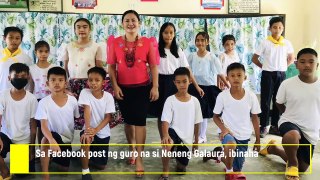 Binulabog ng isang baka ang klase ng Grade 6 sa Larapan Elementary School sa Jagna, Bohol  matapos bigla itong pumasok
