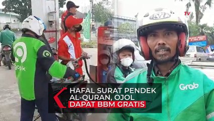 Hafal Surat Pendek Al-Quran, Ojol Dapat BBM Jenis Pertalite Gratis!