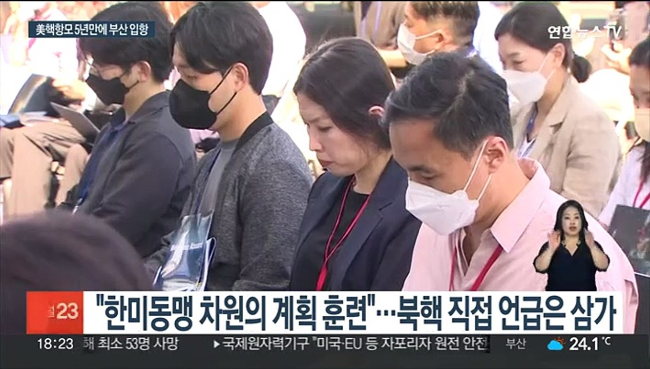 미 핵항모 레이건함 5년만에 부산 입항…북핵 억제 강력 메시지