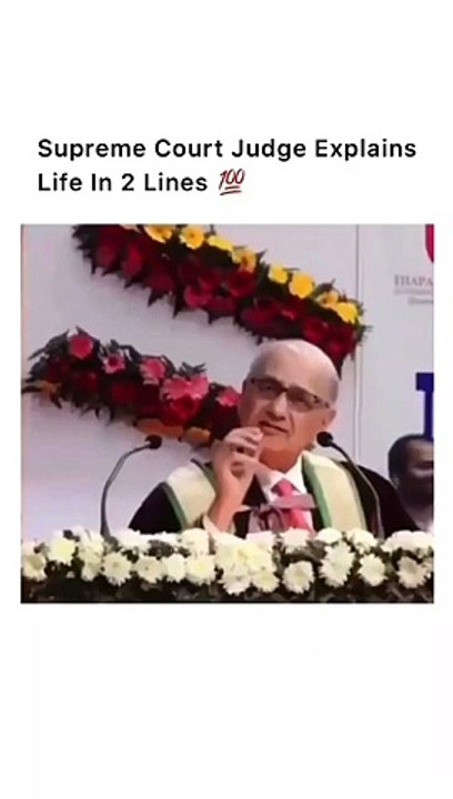 Supreme Court Judge Explain 2 Line of Life   #life #life #love #virel #motivationalquotes al
