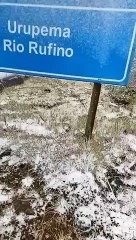 Neve em SC no começo da primavera