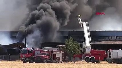 İzmir'de fabrika yangını