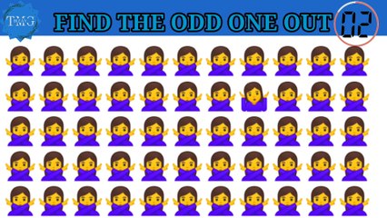 FIND THE ODD EMOJI OUT