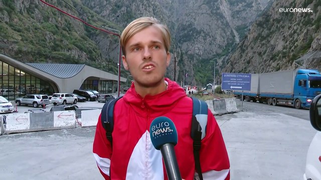 'I will go anywhere but Russia': Fleeing Russians arrive in Georgia