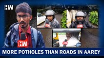 More Potholes Than Road: Aarey Road Commuters Face Traffic Snarls, Commute Delay Due To Bad Road