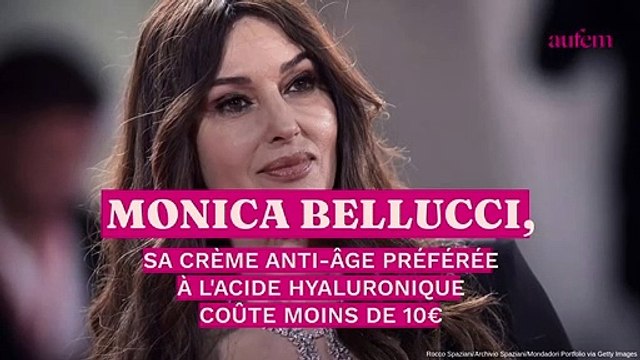 Monica Bellucci, sa crème anti-âge préférée à l’acide hyaluronique coûte moins de 10 euros