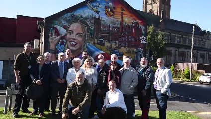 New mural celebrating local athlete