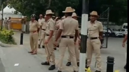 Security beefed up outside Basavaraj Bommai's residence ahead of Congress's protest