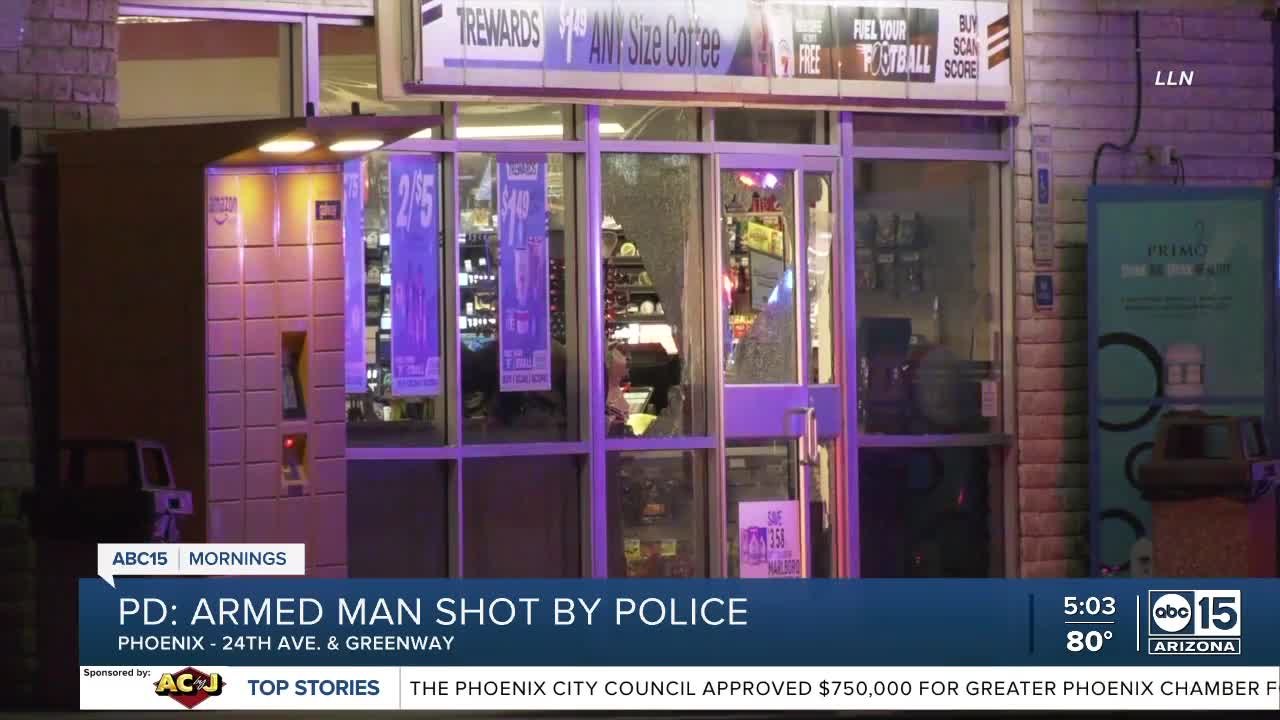 Armed man critically hurt in shooting involving...