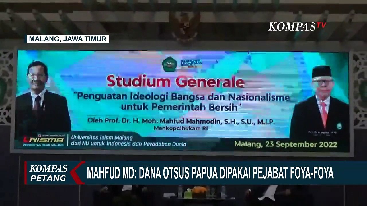 Lukas Enembe Jadi Tersangka Korupsi, Mahfud MD: Dana Otsus Papua Dipakai Pejabat Foya-Foya