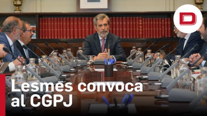 Lesmes convoca al CGPJ para «dar cuentas» a los vocales ante su «eventual sustitución»