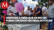 Entre música y globos despiden a Roxana, niña de cuatro años asesinada en Veracruz