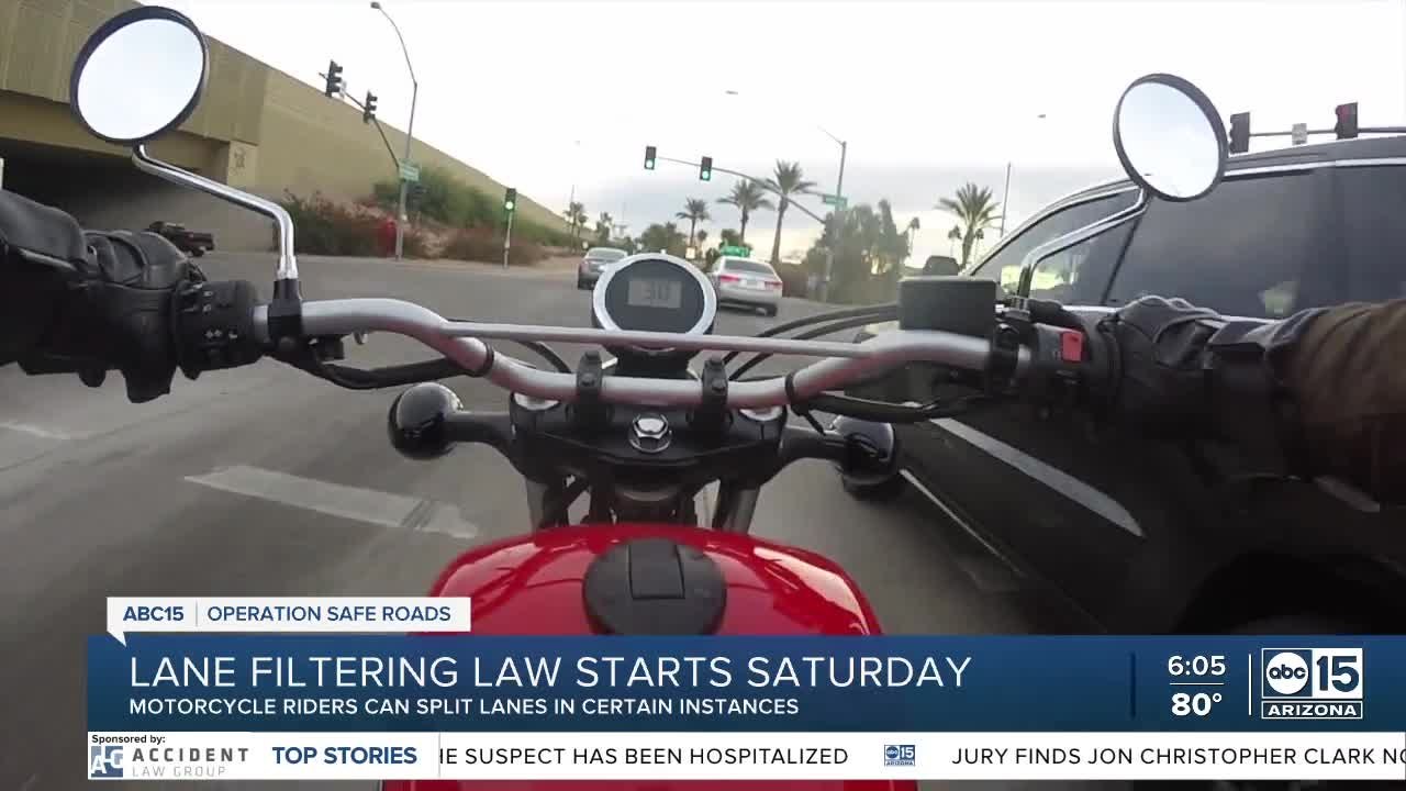 Lane filtering law starts Saturday video Dailymotion