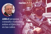 AMLO propone consulta ciudadana sobre el Ejército en las calles