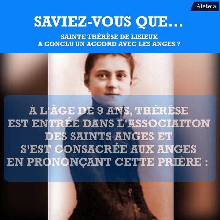 Saviez-vous que... sainte Thérèse de Lisieux a conclu un accord avec les anges ?
