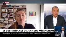 Elodie Mielczareck, spécialiste en décryptage de la communication politique, analyse le geste de Jean-Luc Mélenchon sur le visage de Paul Gasnier, journaliste de 