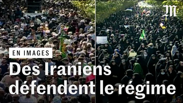 Les images des Iraniens qui manifestent pour défendre le régime et le port du voile obligatoire