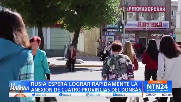 Autoridades prorrusas inician referendos ilegales de anexión en cuatro regiones de Ucrania