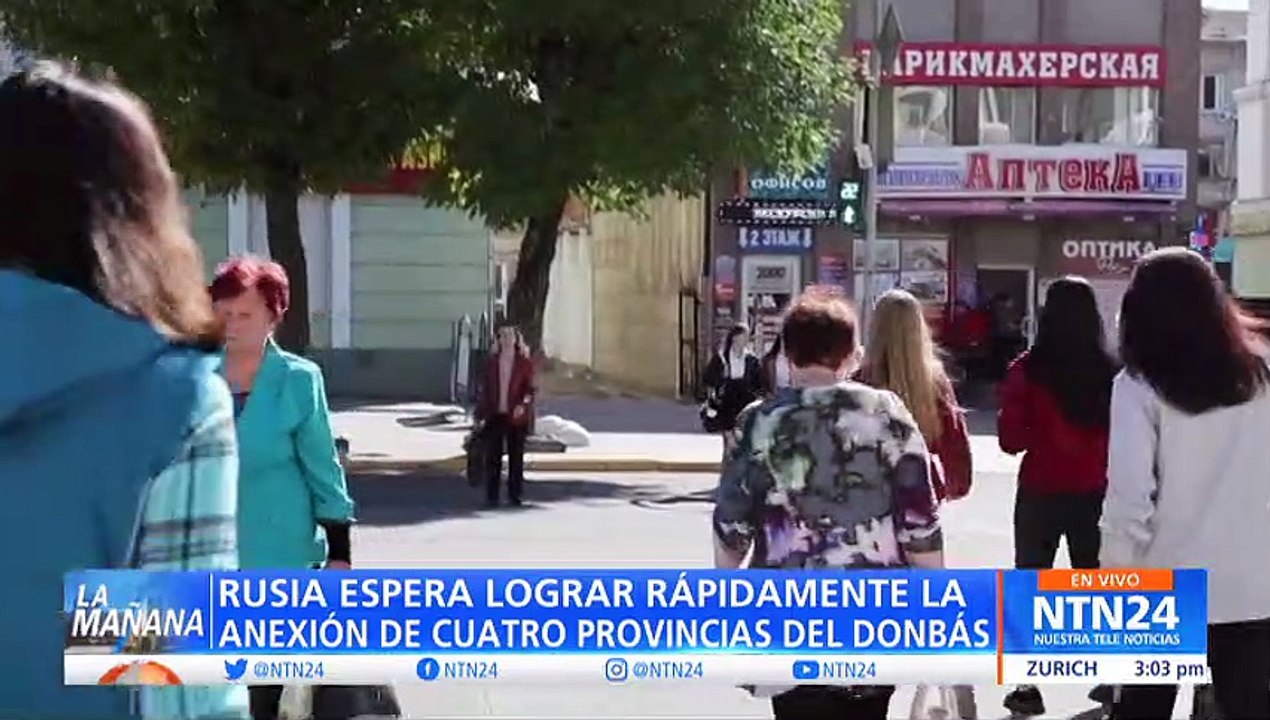 Autoridades prorrusas inician referendos ilegales de anexión en cuatro regiones de Ucrania