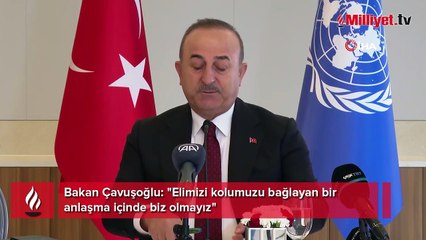 Bakan Çavuşoğlu'ndan flaş F-16 çıkışı: Elimizi kolumuzu bağlayacak bir anlaşma içinde olmayız