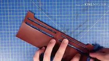 How to Make a Leather Wallet / Minimalist Leather Wallet | How It's Made // DIY Leather craft / Can You Make a Leather Wallet WITHOUT Tools / We Made a $5,000 Hermes Wallet for $70 / dress girl