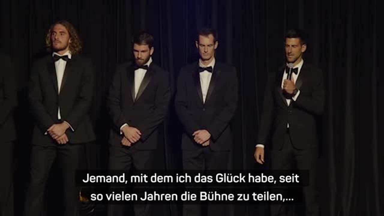 Die vier großen des tennis machen witze über sich