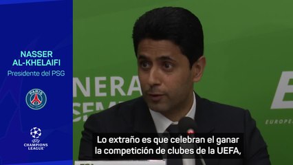 Al Khelaïfi no se corta y atiza al Madrid: "No sé por qué celebran la Champions..."